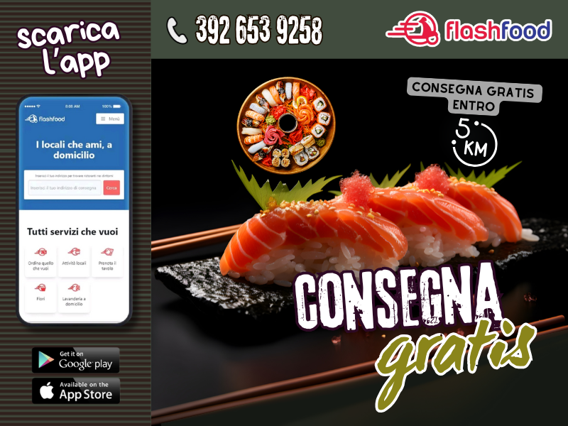 CONSEGNA GRATUITA SUSHI